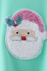 Santa Sequin Mom&me Top