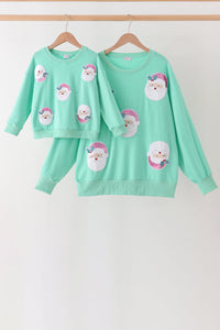 Santa Sequin Mom&me Top