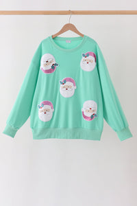 Santa Sequin Mom&me Top