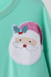 Santa Sequin Mom&me Top