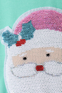 Santa Sequin Mom&me Top