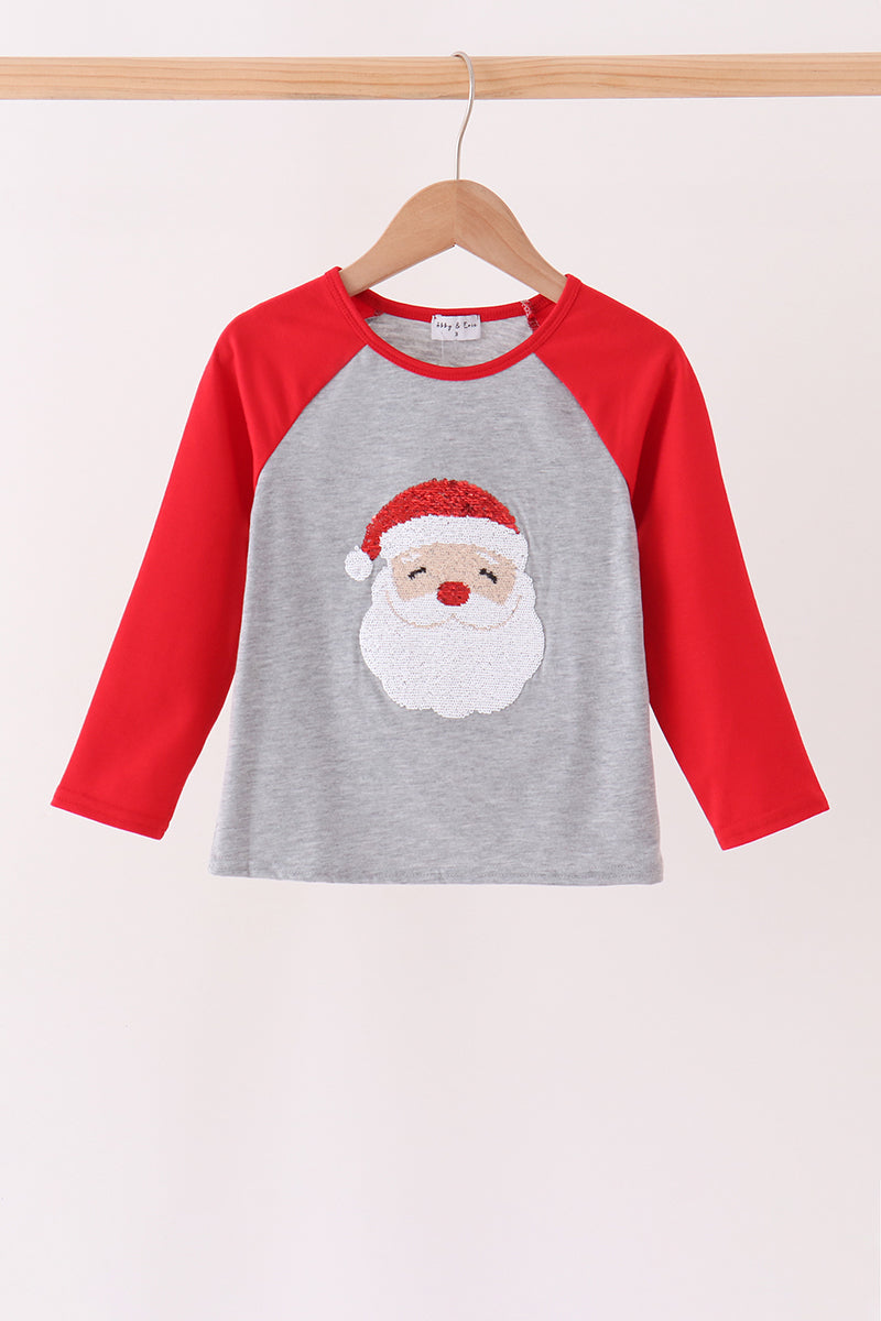 Santa Sequin Top