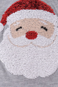 Santa Sequin Top