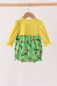Grinch French Knot Bow Bubble