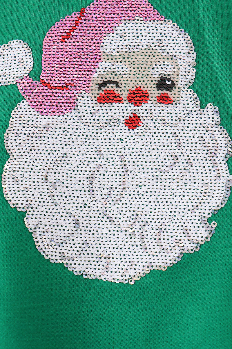 Santa Sequin Mom&me Top
