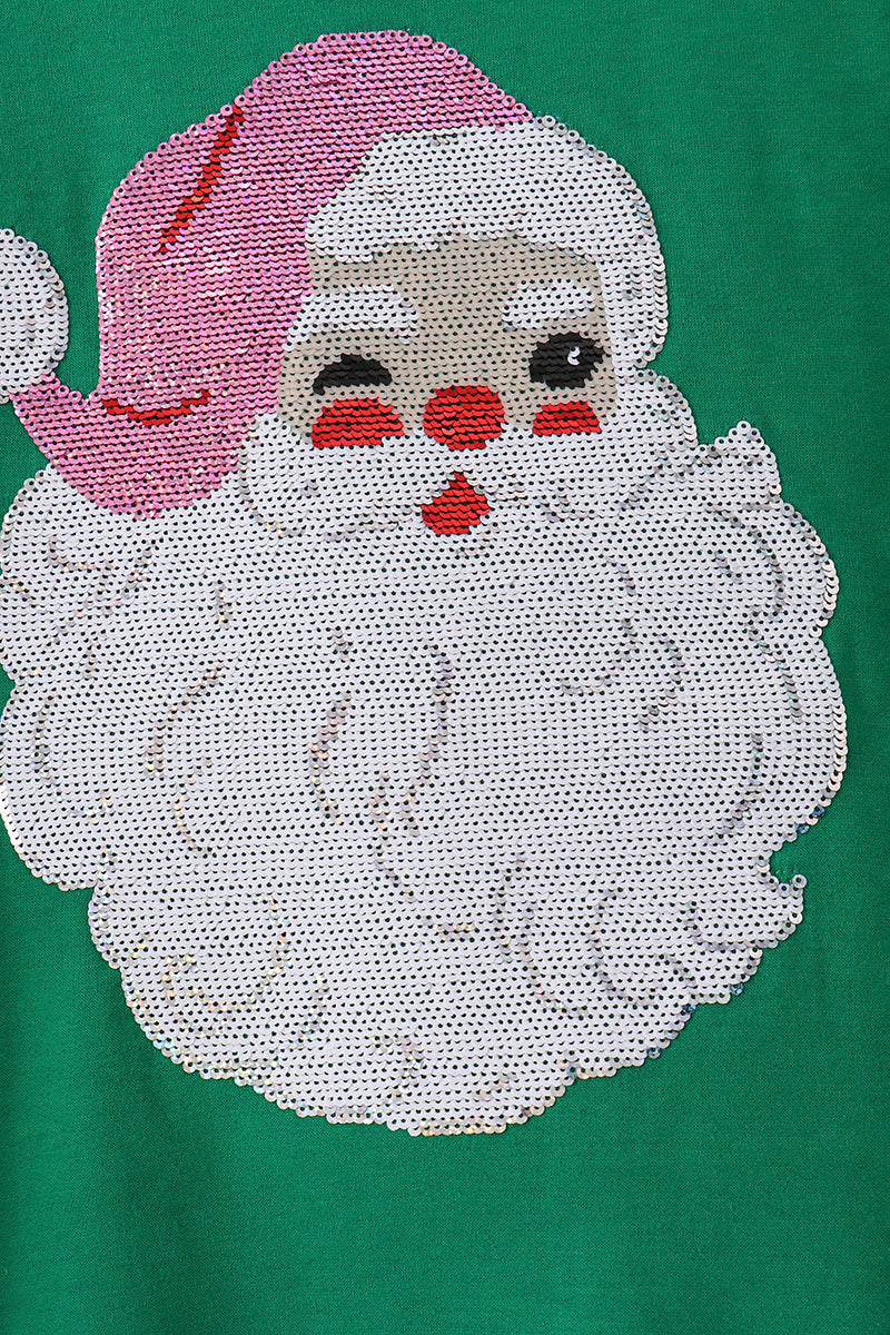 Santa Sequin Mom&me Top