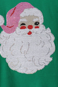 Santa Sequin Mom&me Top