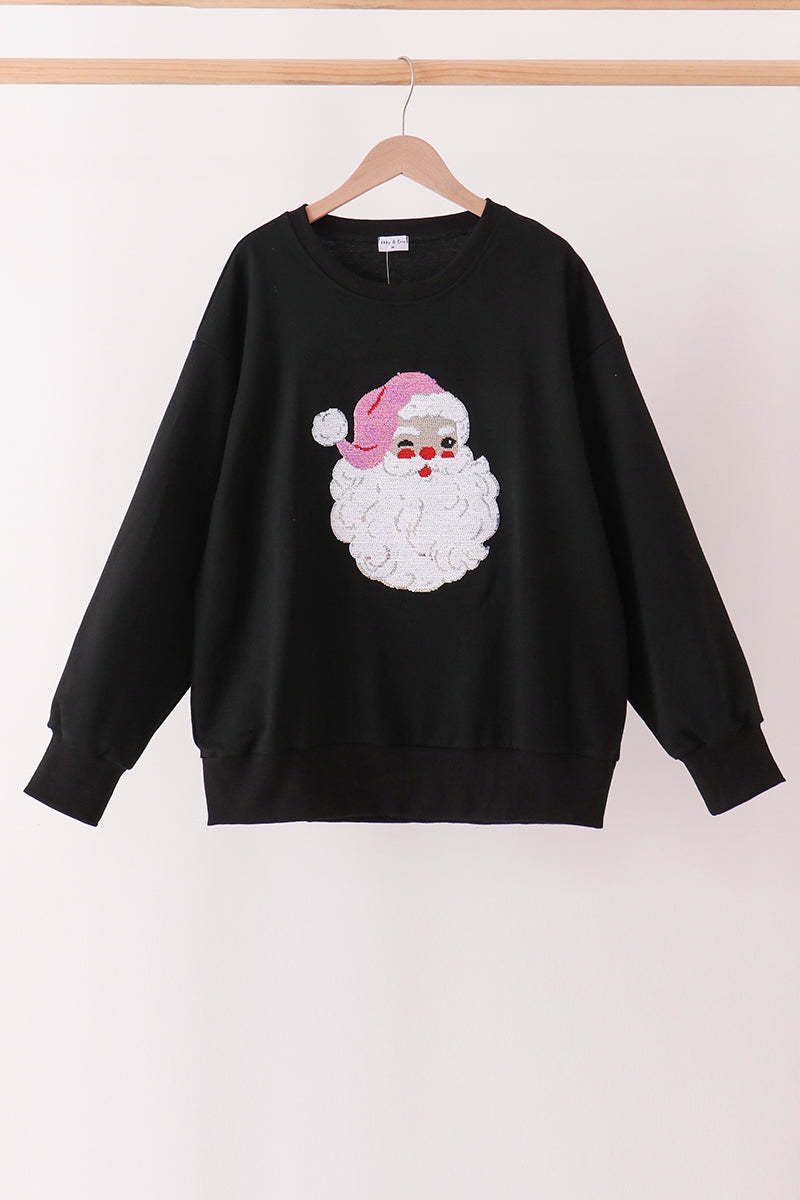 Santa Sequin Top