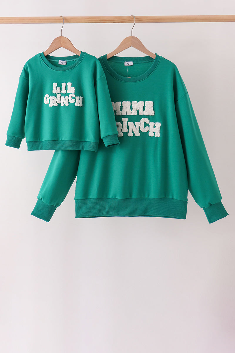 Grinch French Knot Mom&me Top