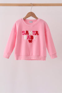Santa Baby French Knot Mom&me Top