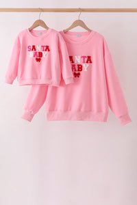 Santa Baby French Knot Mom&me Top