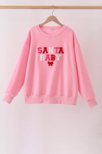 Santa Baby French Knot Mom&me Top