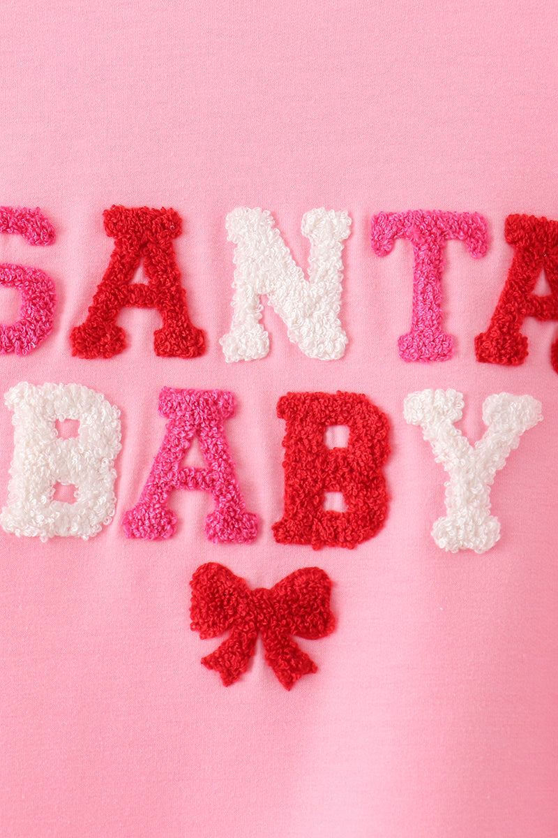 Santa Baby French Knot Mom&me Top