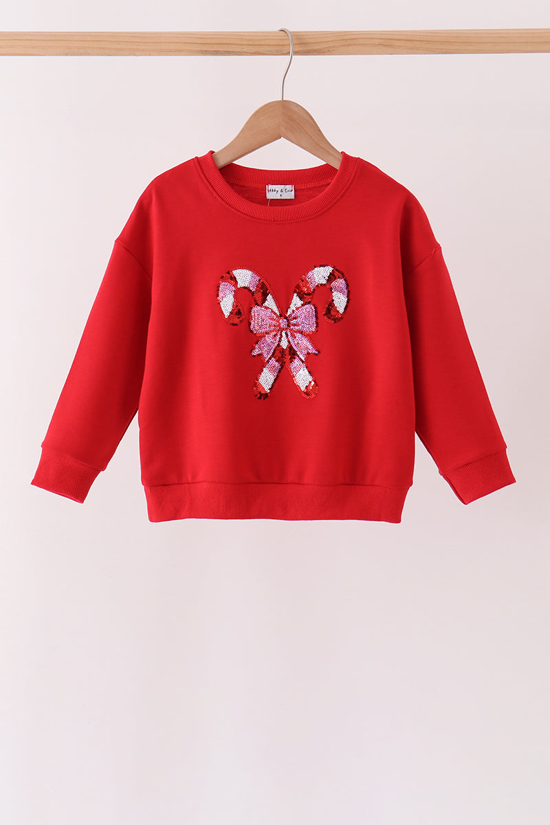 Candy Cane Sequin Top