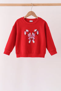 Candy Cane Sequin Top