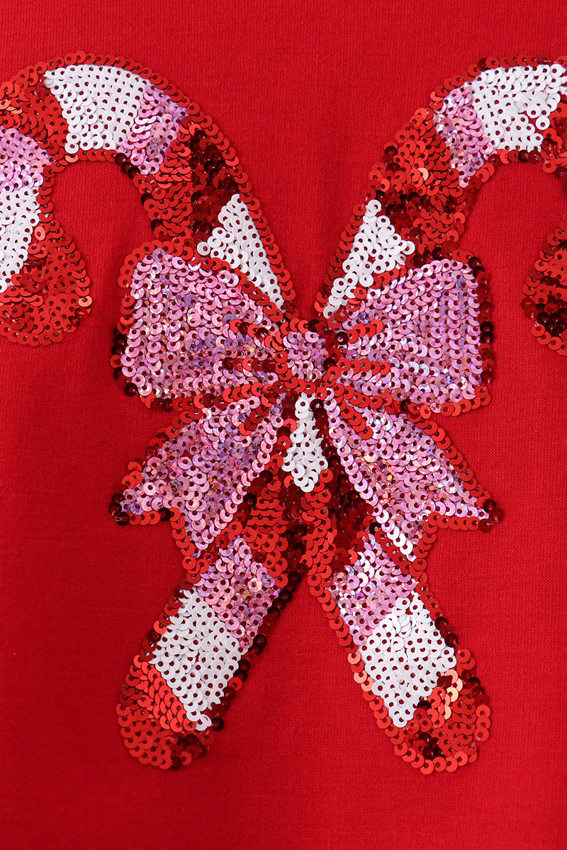 Candy Cane Sequin Top