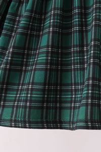 Forest Plaid Smocked Pants Set