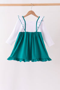 Nativity Embroidery Ruffle Dress