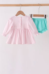 Nutcracker Smocked Ruffle Bloomer Set