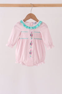 Nutcracker Smocked Ruffle Bubble