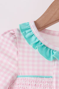 Nutcracker Smocked Ruffle Bubble