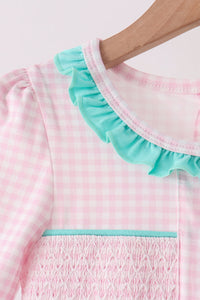Nutcracker Smocked Ruffle Pants Set