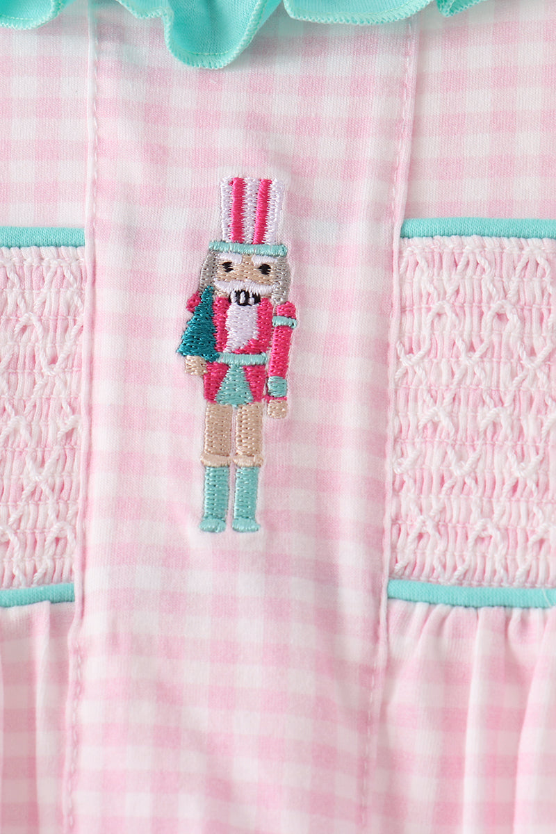 Nutcracker Smocked Ruffle Pants Set