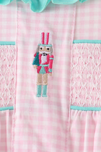 Nutcracker Smocked Ruffle Pants Set