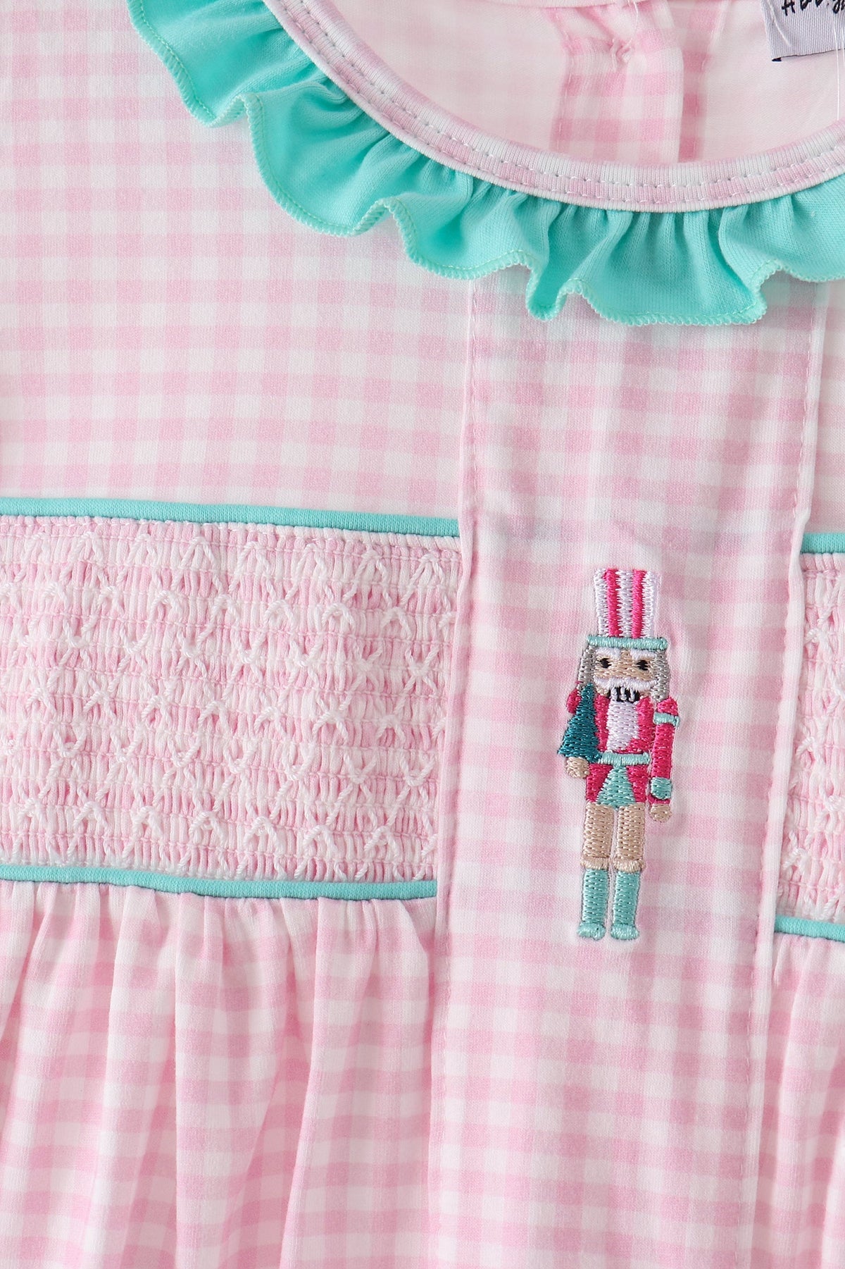 Nutcracker Smocked Ruffle Dress