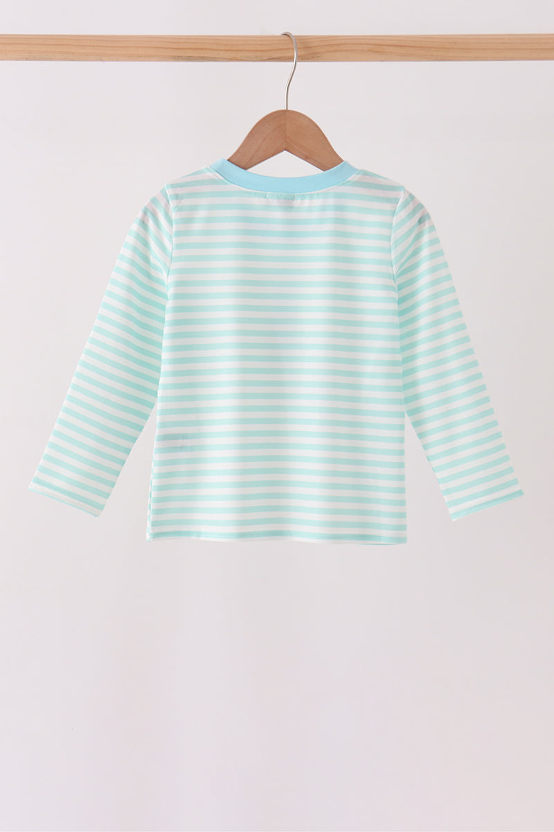 Nutcracker Embroidery Stripe Top