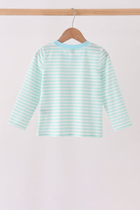 Nutcracker Embroidery Stripe Top