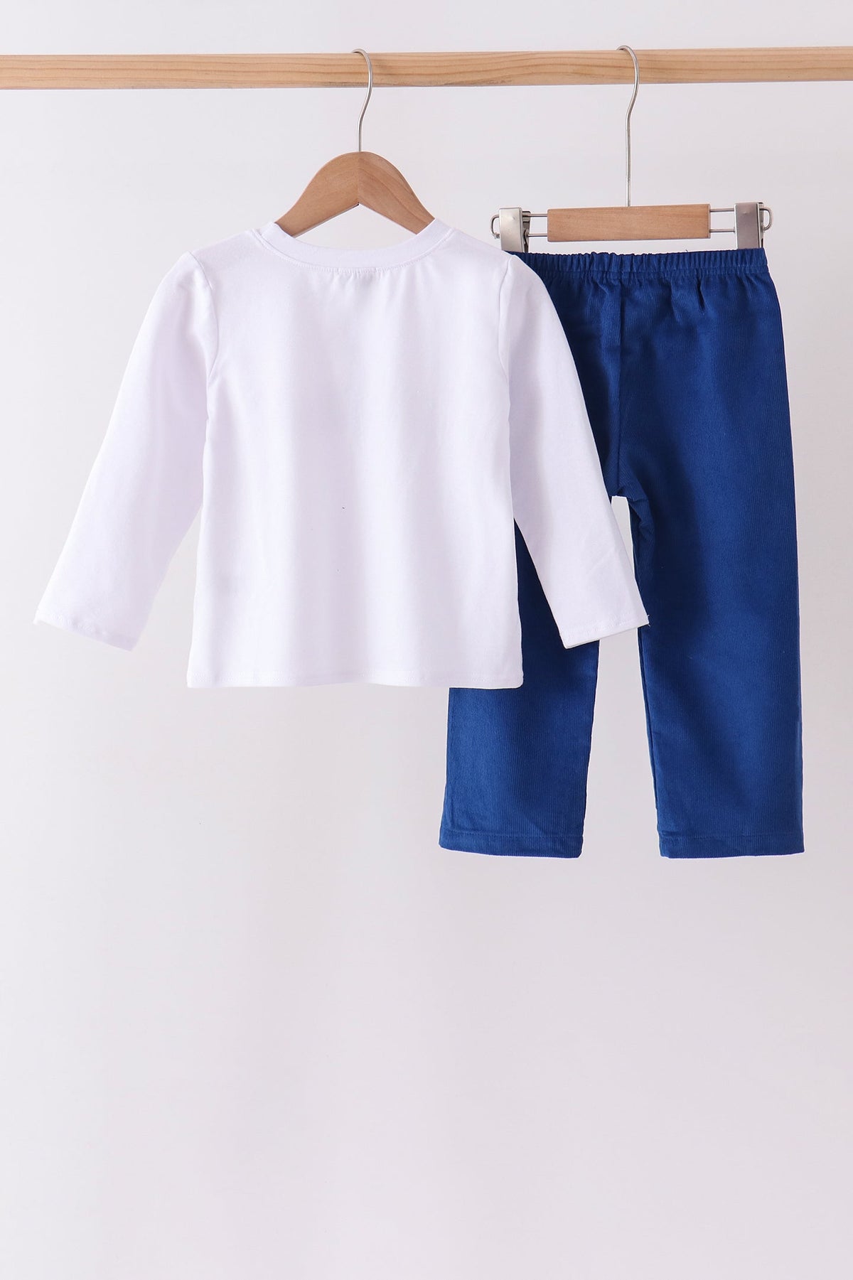 Nativity corduroy Embroidery Pants Set