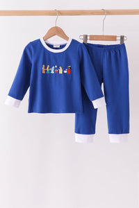 Nativity Embroidery Pants Set