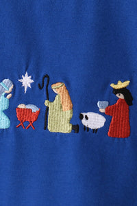 Nativity Embroidery Pants Set