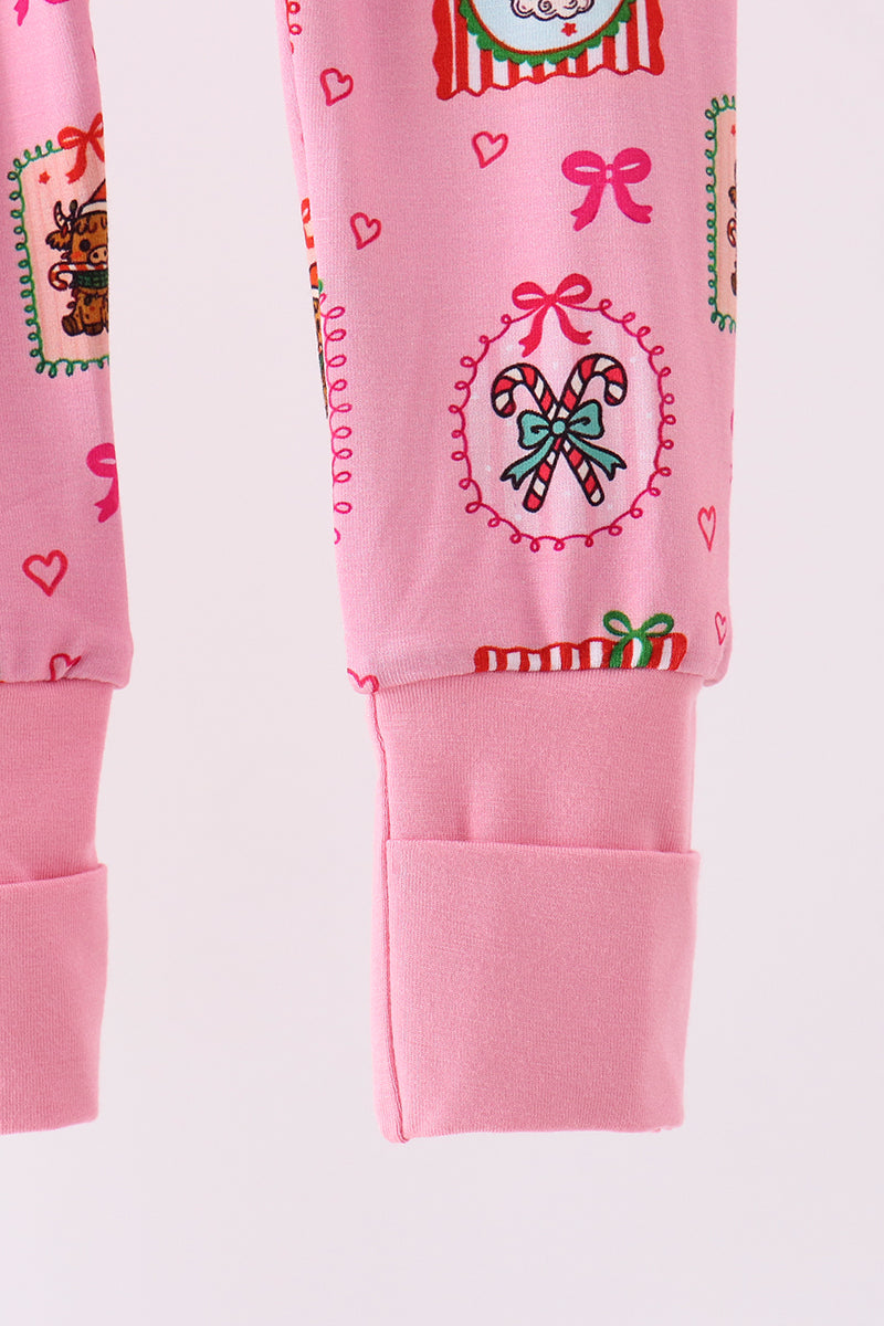 Snowman Ruffle Bamboo Romper