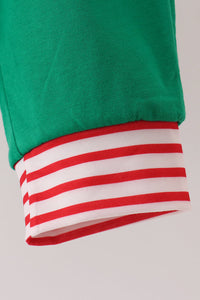Nutcracker Embroidery Stripe Pants Set