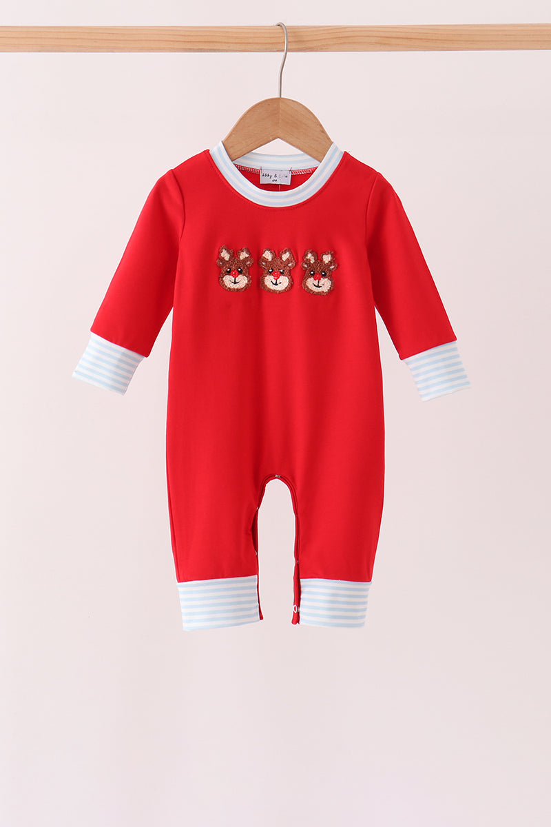 Reindeer French Knot Romper