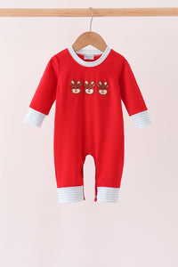 Reindeer French Knot Romper