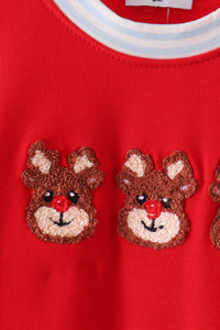 Reindeer French Knot Romper