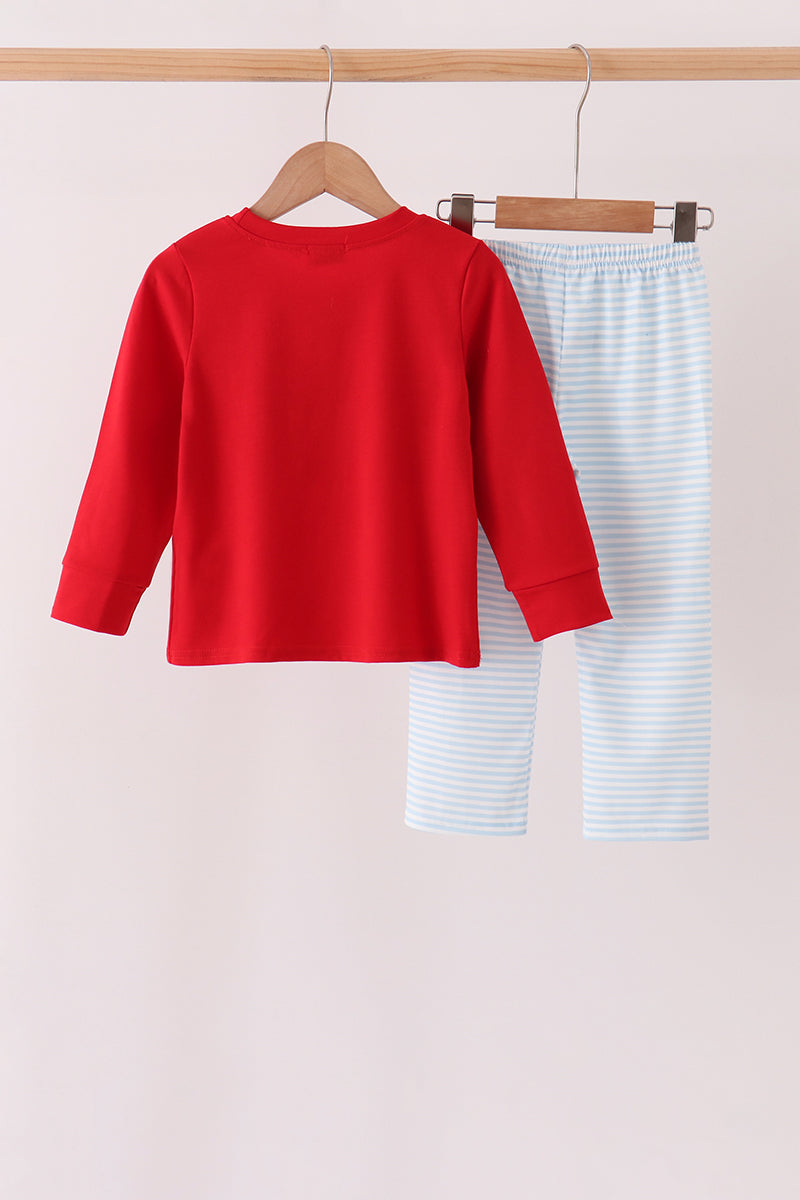 Reindeer French Knot Pants Set