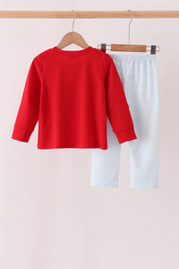 Reindeer French Knot Pants Set