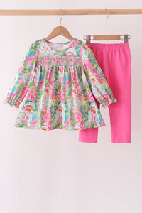 Santa Smocked Pants Set