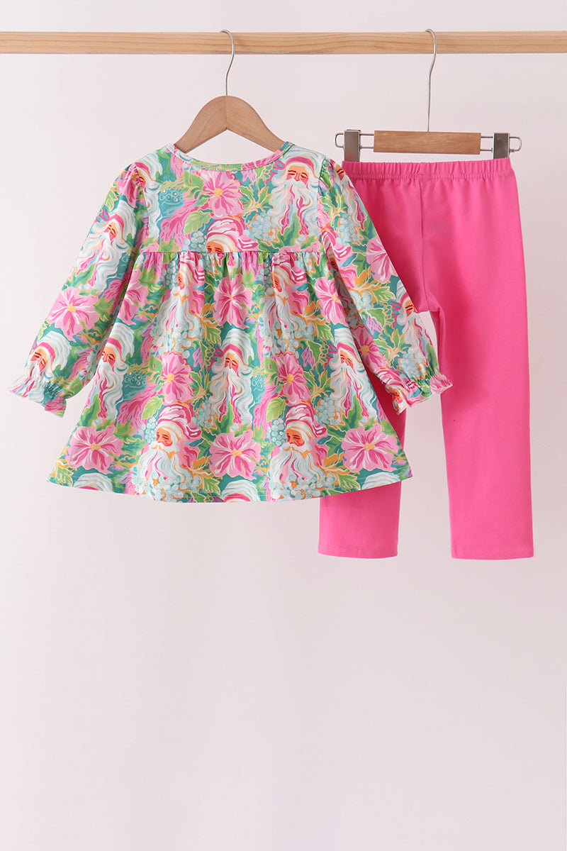 Santa Smocked Pants Set