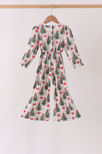 Red Velvet Ruffle jumpsuit