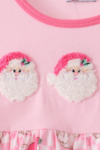 Santa French Knot Bow Pants Set