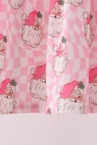 Santa French Knot Bow Pants Set