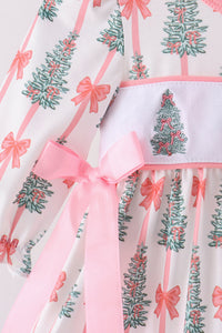 Christmas Tree Embroidery Bloomer Set