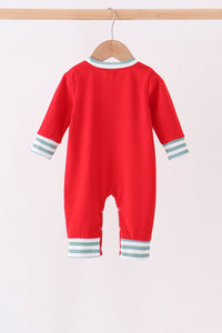 Christmas Tree Embroidery Romper