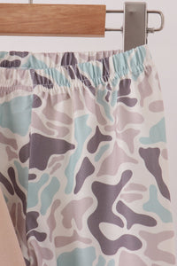 Hunting Deer Embroidery Pants Set