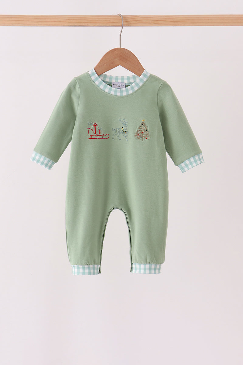 Christmas Embroidery Romper